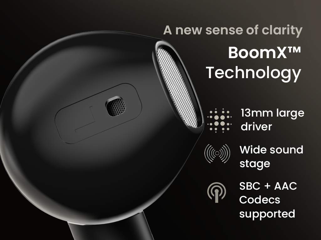  Boult Audio K20 32Hrs Playtime with 13mm Drivers – BoomX