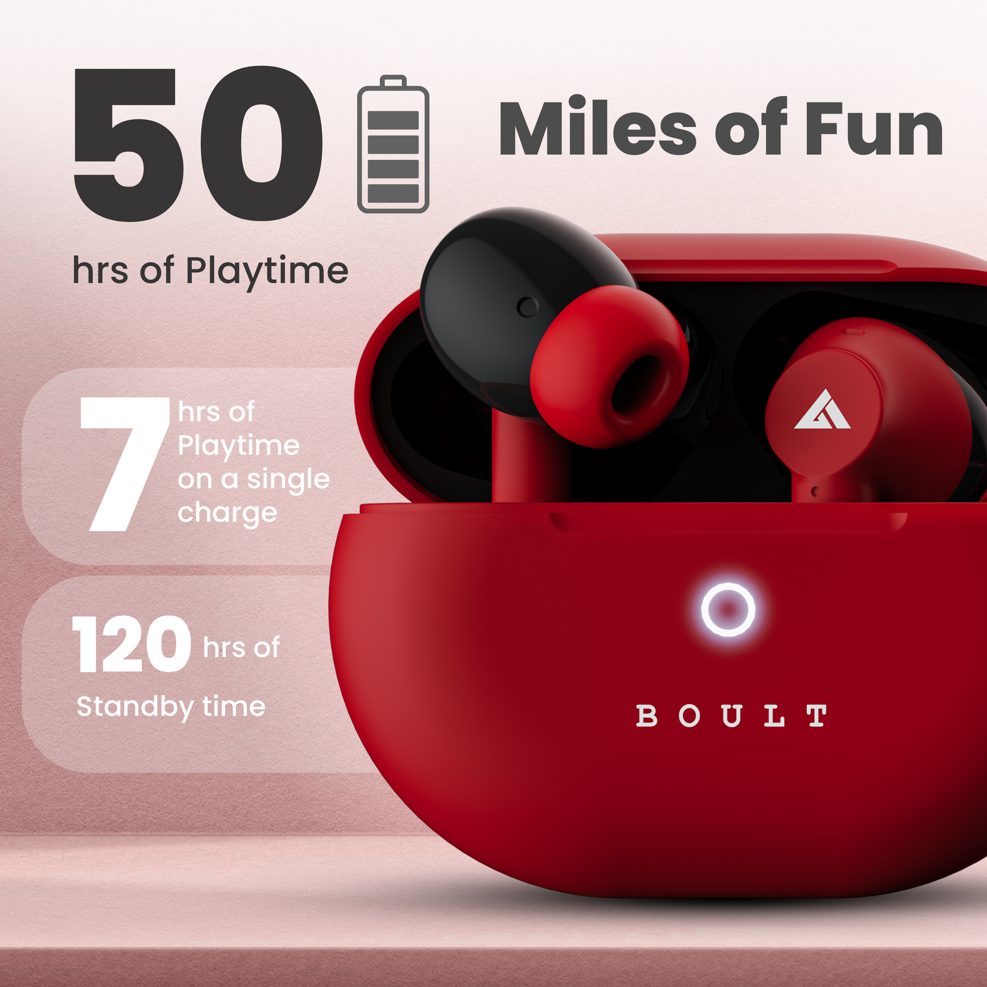 Boult Audio K45 50 Hrs Playtime Wireless Earbuds