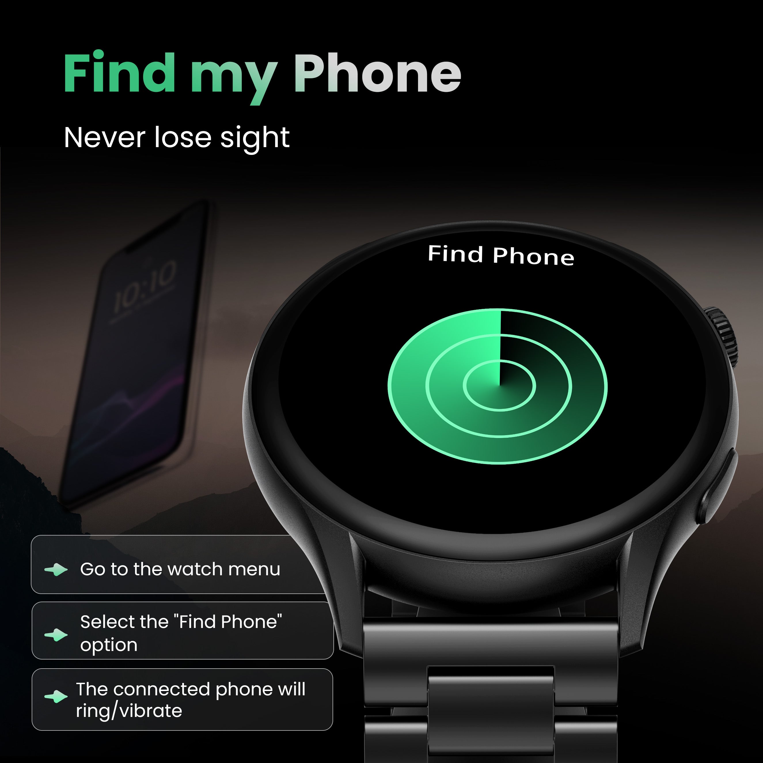 Boult Rover Smartwatch with AMOLED Display BT Calling
