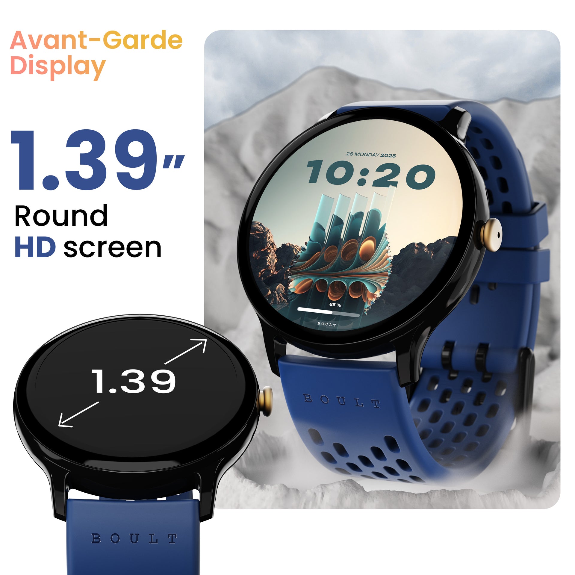Boult Audio Ripple 1.39inch Round HD Screen Smartwatch