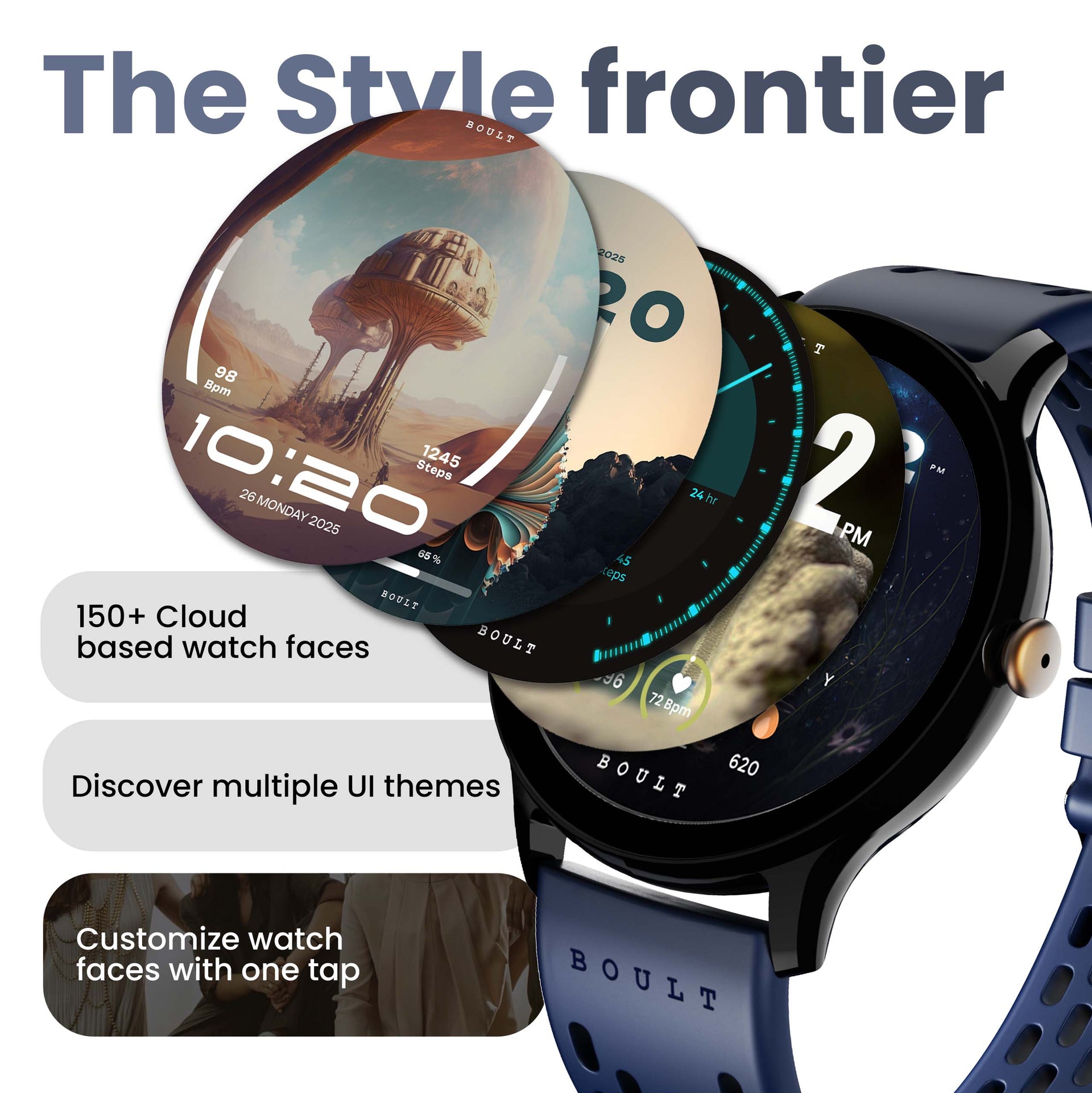 Boult Audio Striker Plus 1.39inch Round HD Screen Smartwatch