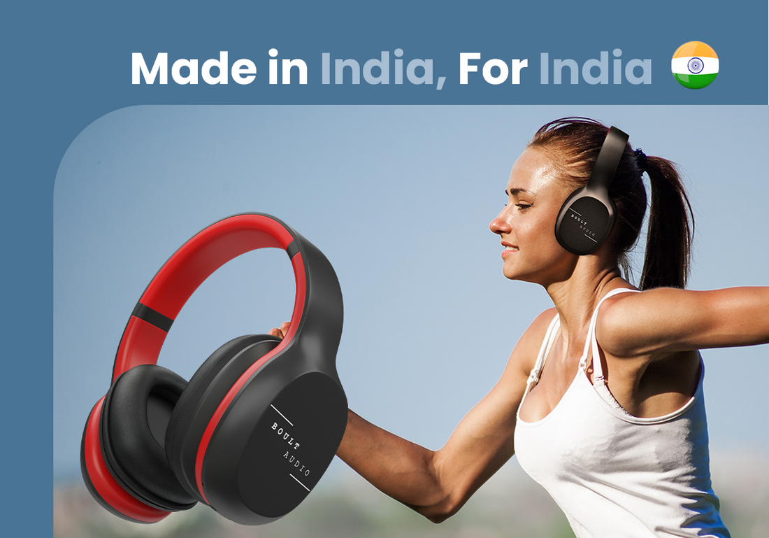 Boult Thunder Headphone with Dual Mics Extra Bass IPX5